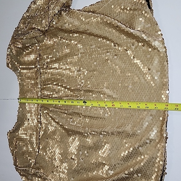 Baby Phat Women’s All Gold Sequins Open Front Cropped Jacket/ 2X - Picture 7 of 14